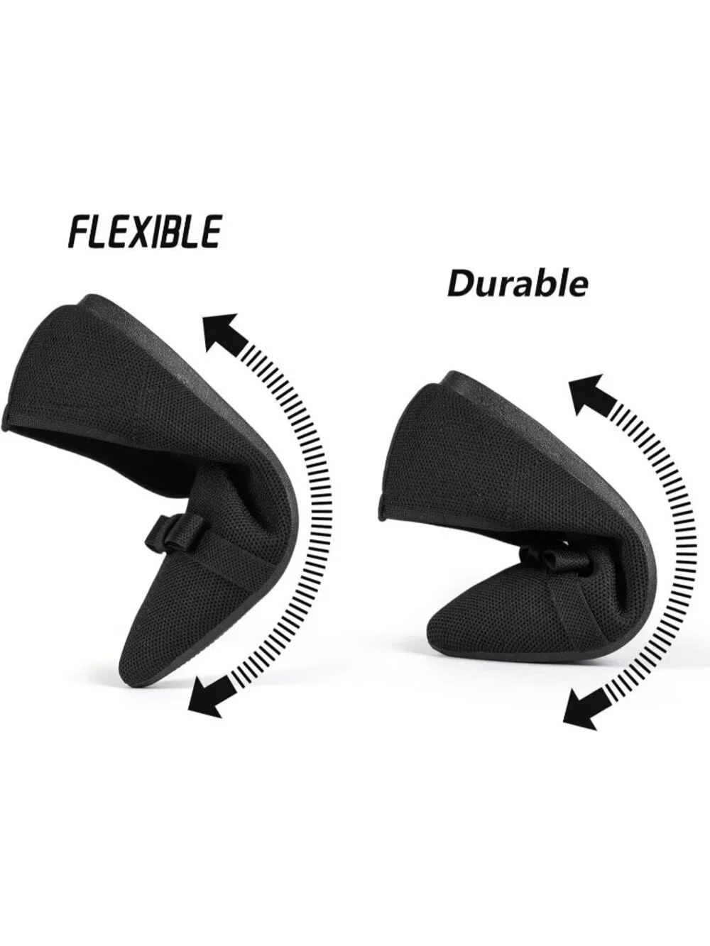 Women's Black Comfortable Knit Casual Pointed Toe Ballet Flats with Bow Shoes